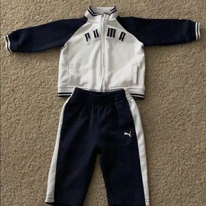 Puma 2 piece sweat suit 0-6m